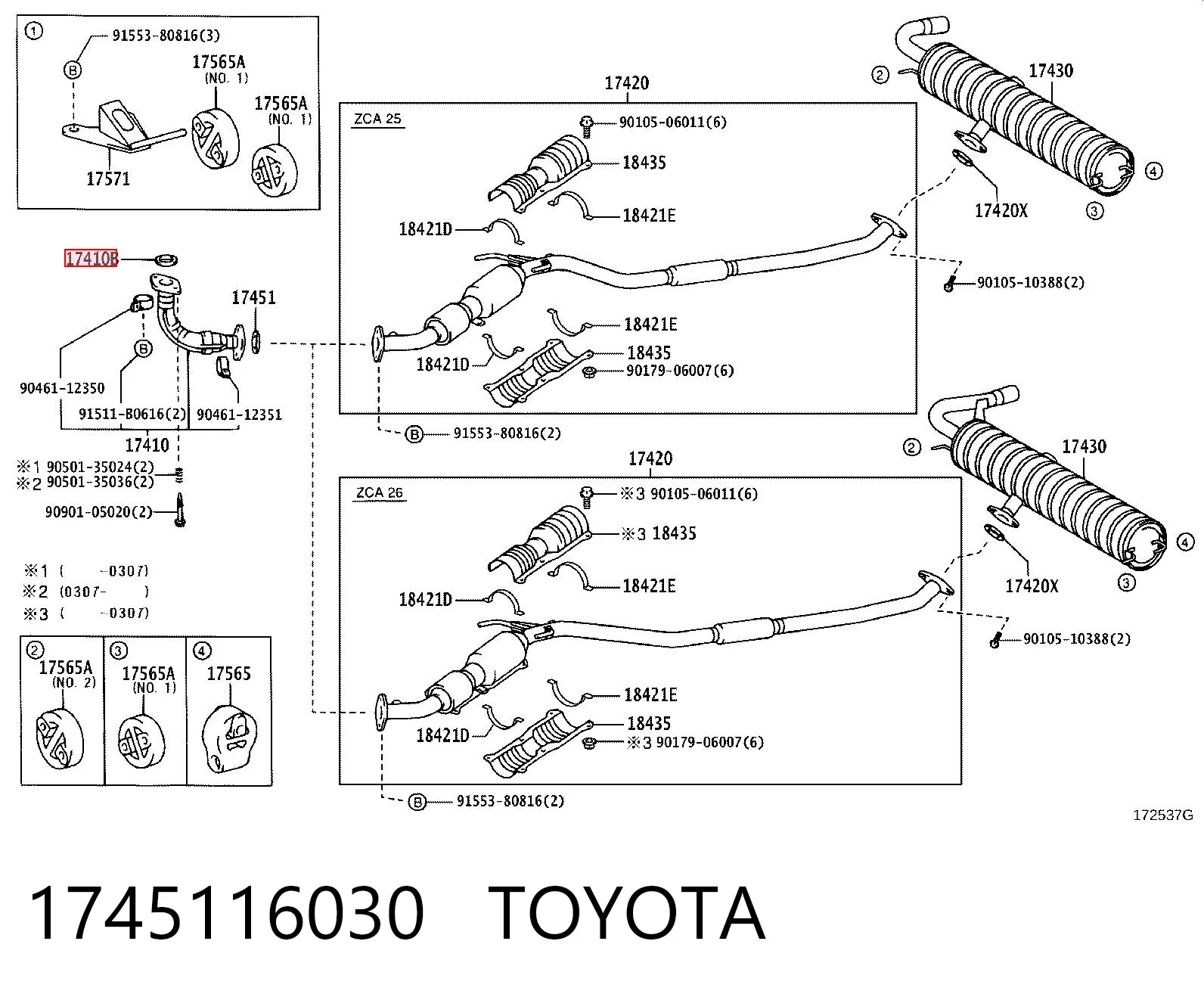 Vedante de tubo de admissão do silenciador Toyota RAV4 II XA2 ao melhor preço