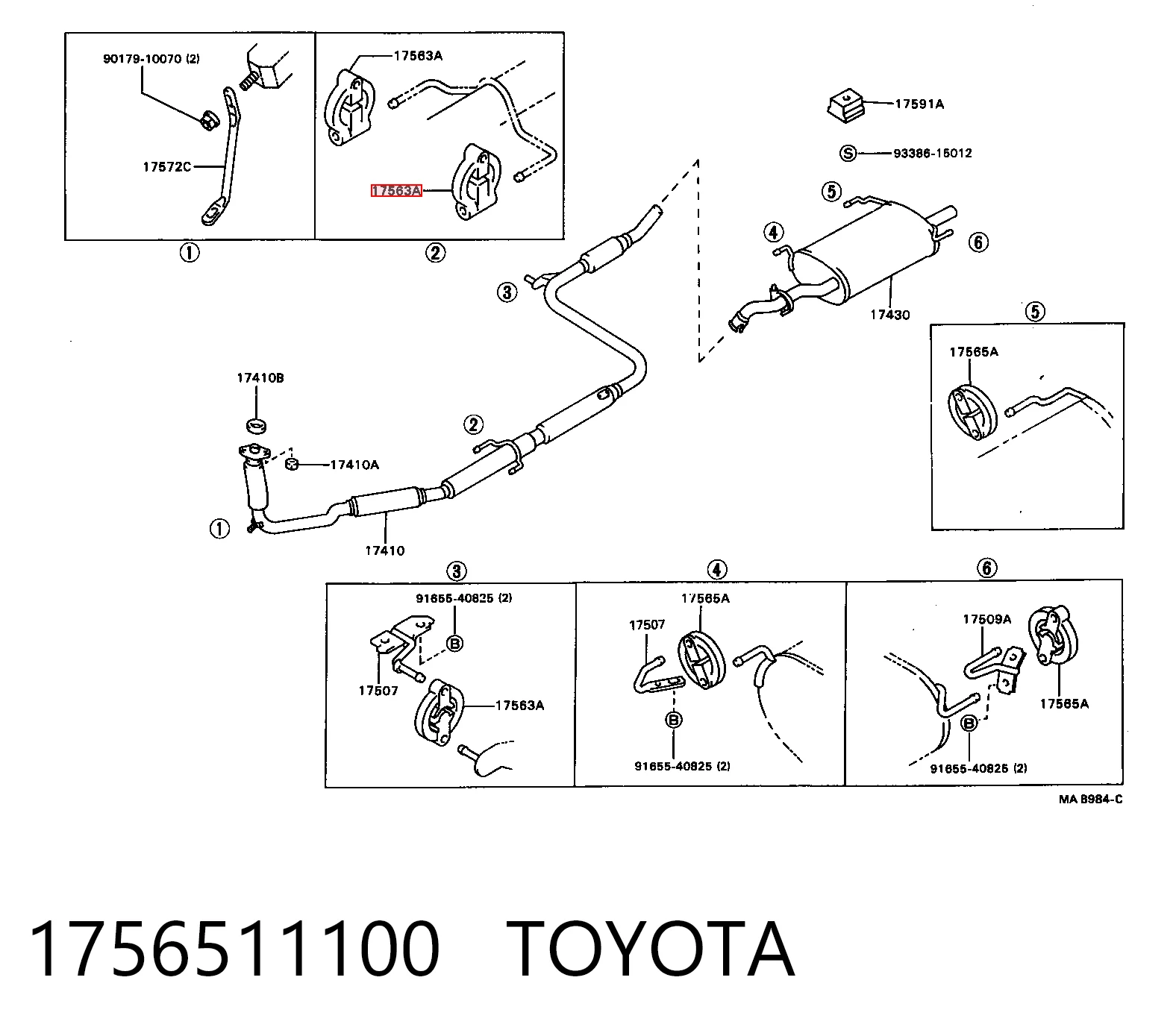  Coxim de fixação do silenciador Suzuki Swift II sedan (AH, AJ) (1989 - 2001) II