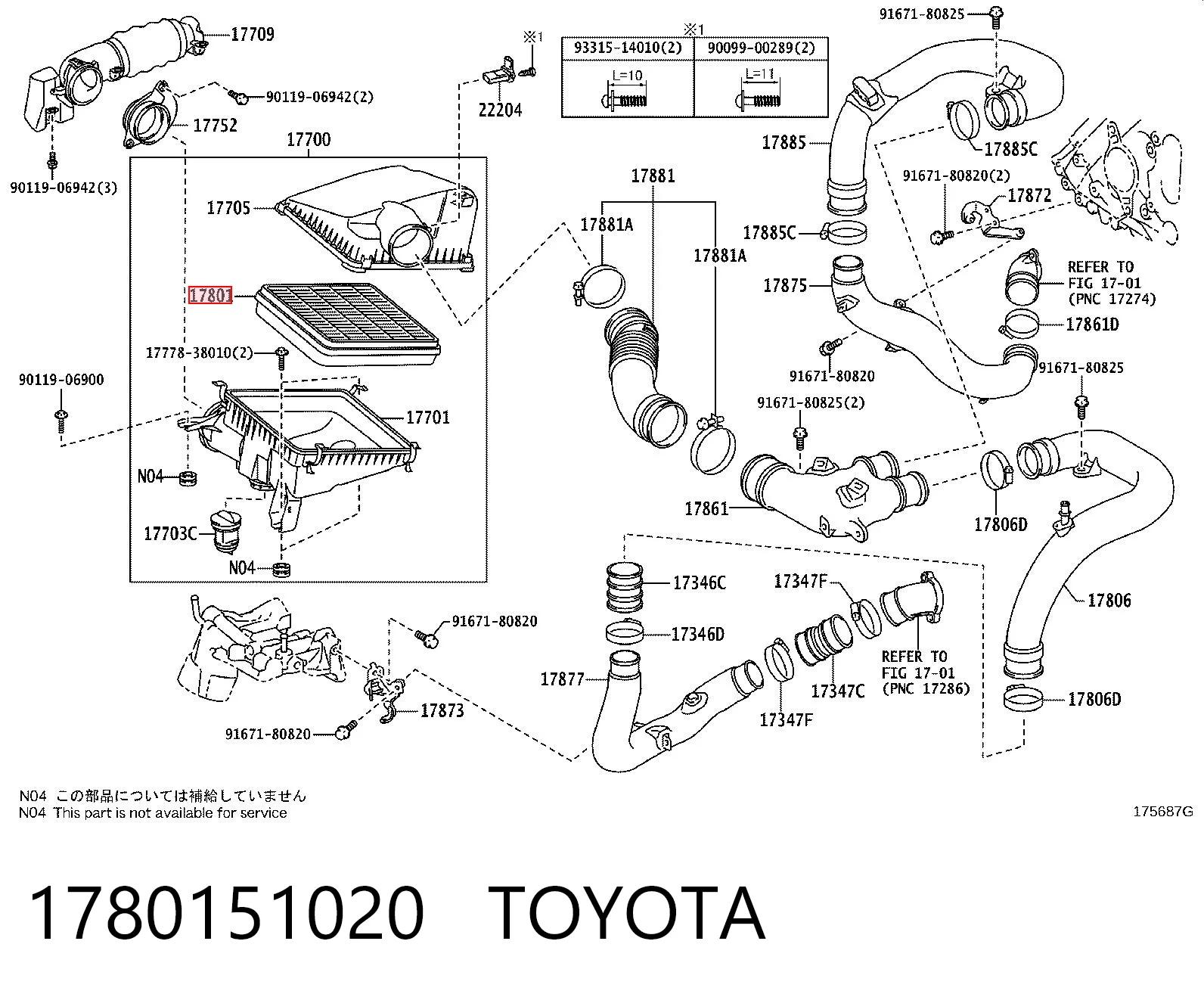 Filtro de ar 8979416551 Isuzu