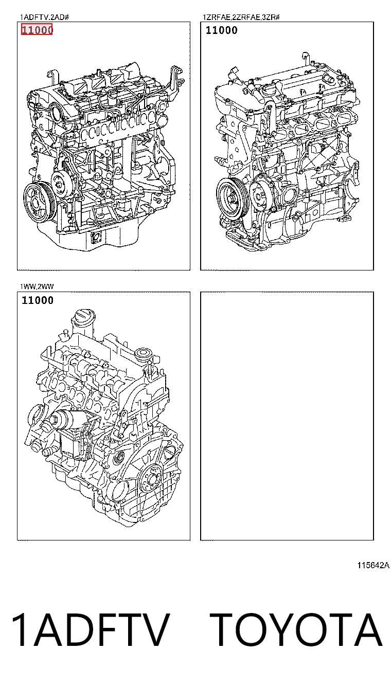 1ADFTV Toyota Motor montado