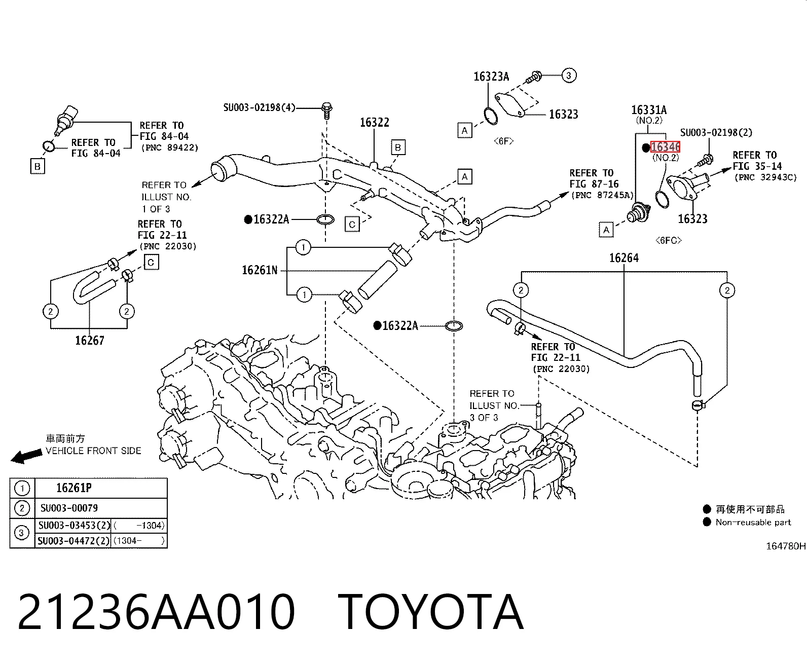 Vedante de termostato Subaru Legacy II BD, BG