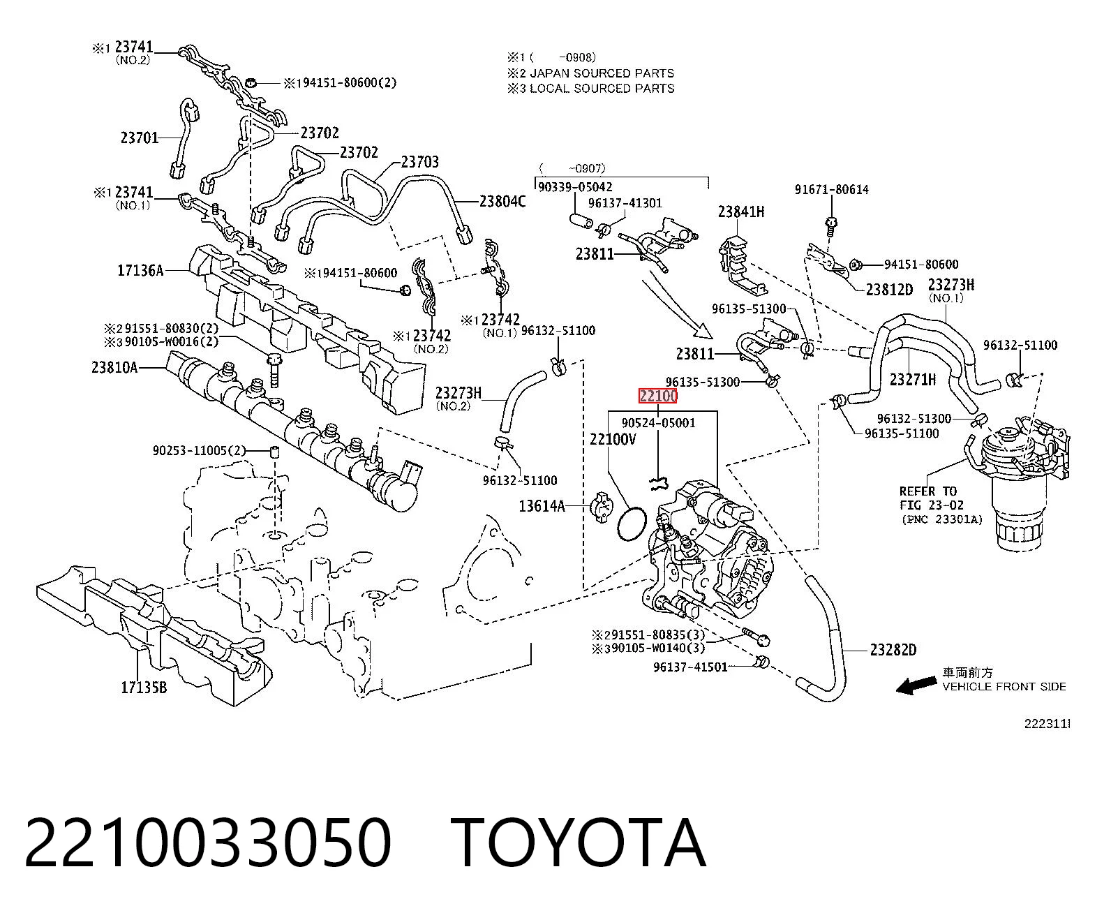 2210033050 Toyota