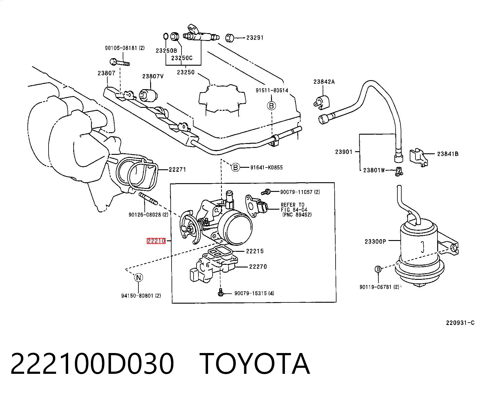 222100D030 Toyota