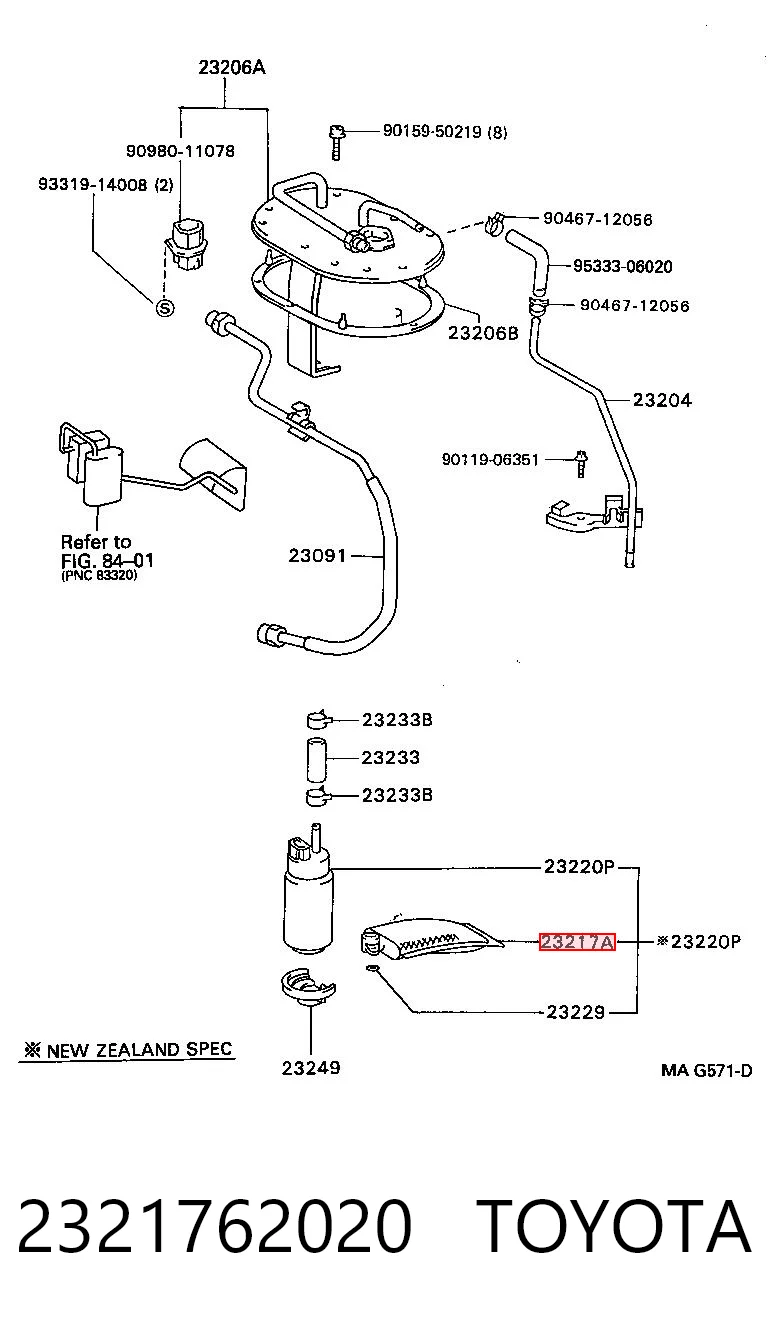 2321762020 Toyota