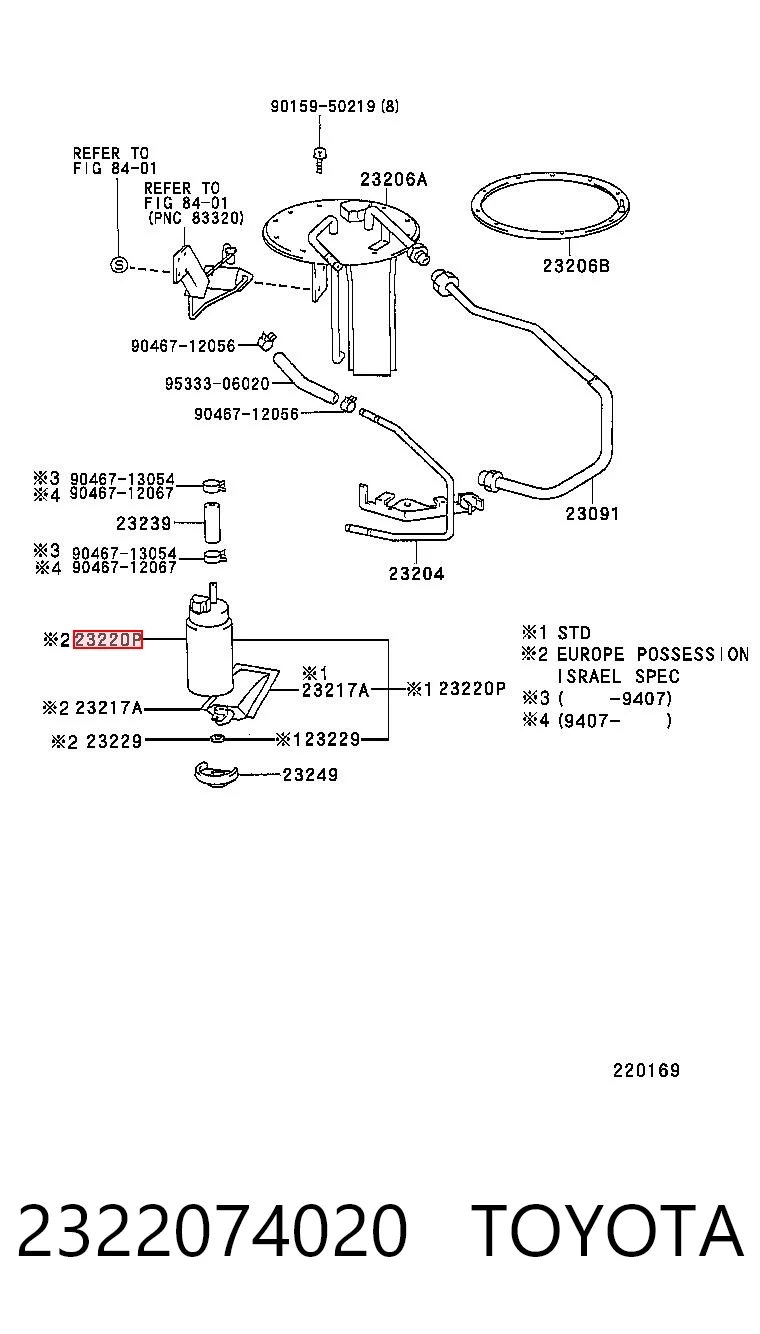 2322074020 Toyota