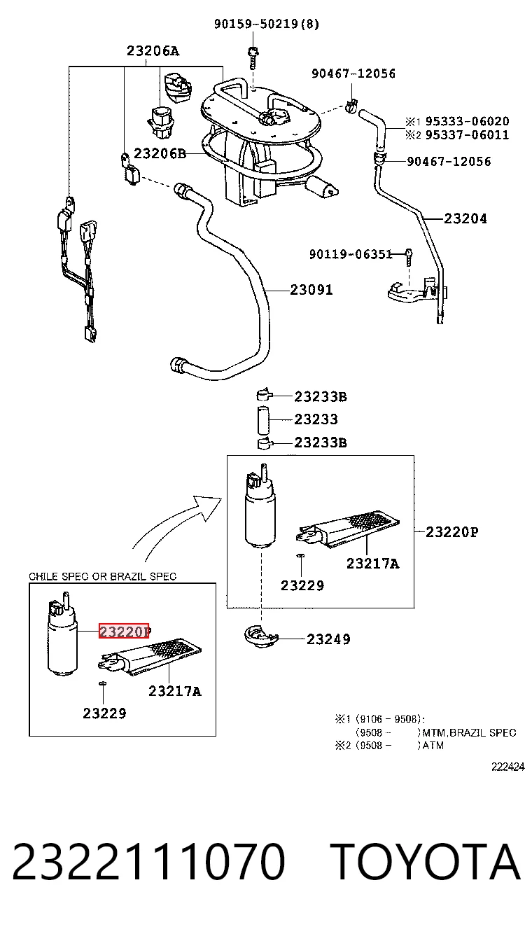 2322111070 Toyota