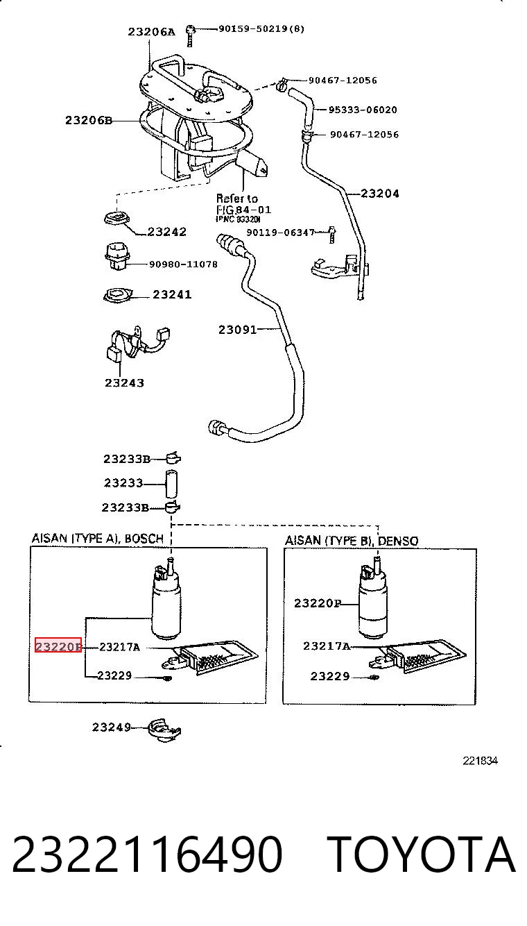 2322116490 Toyota