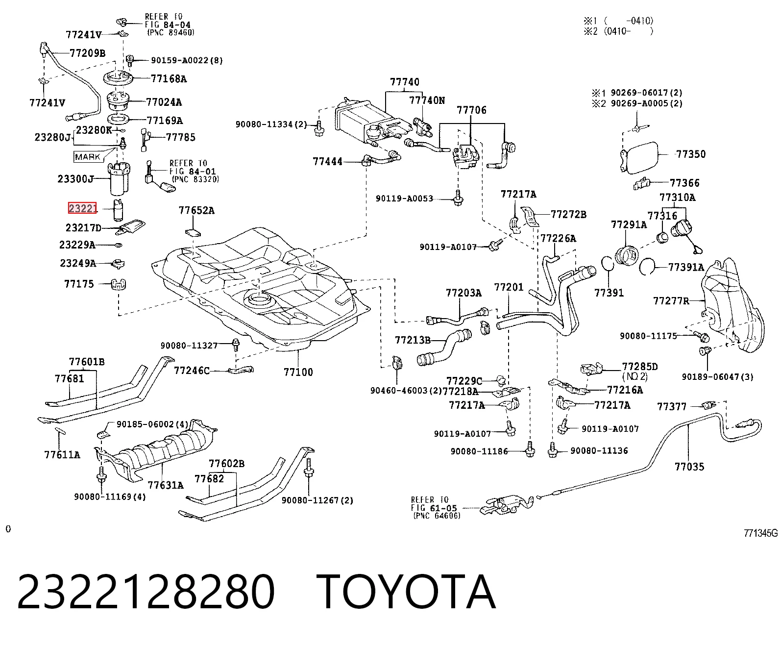 2322128280 Toyota