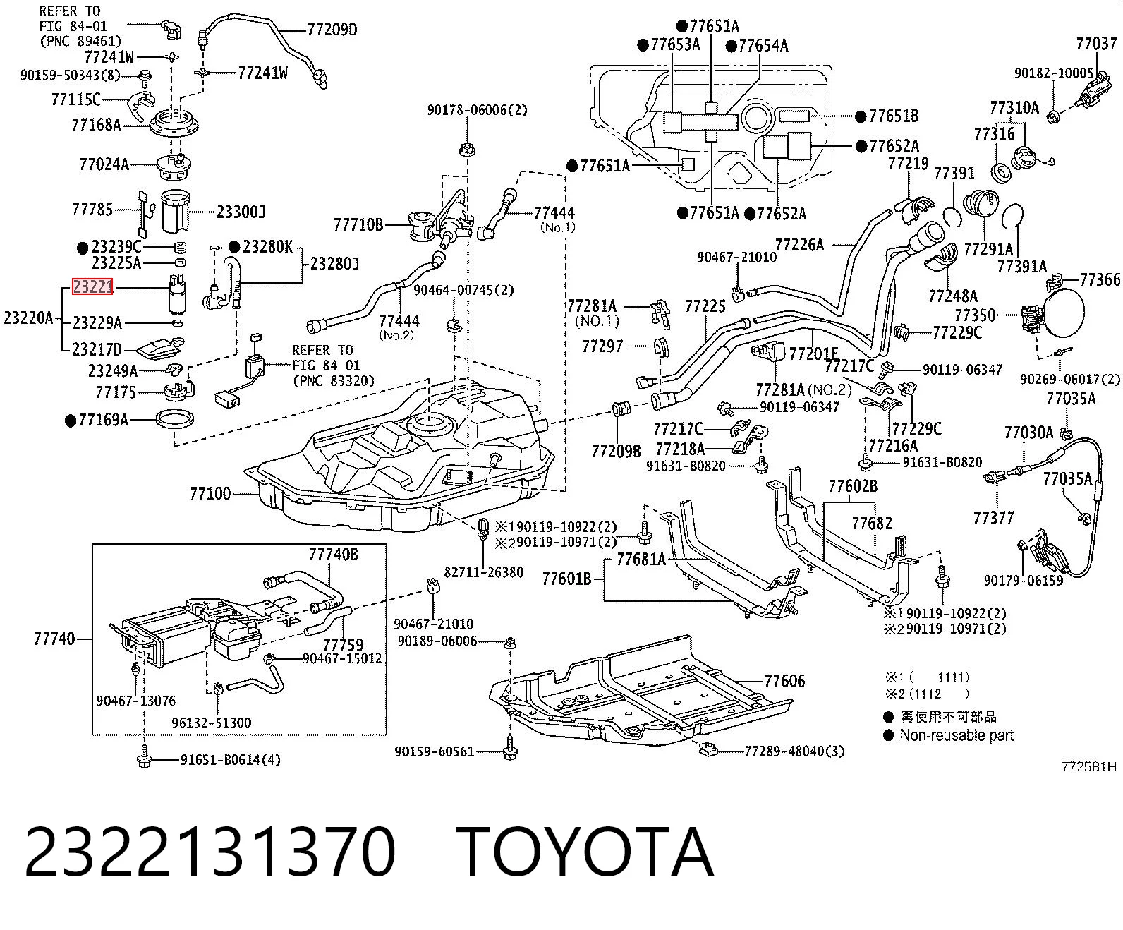 2322131370 Toyota