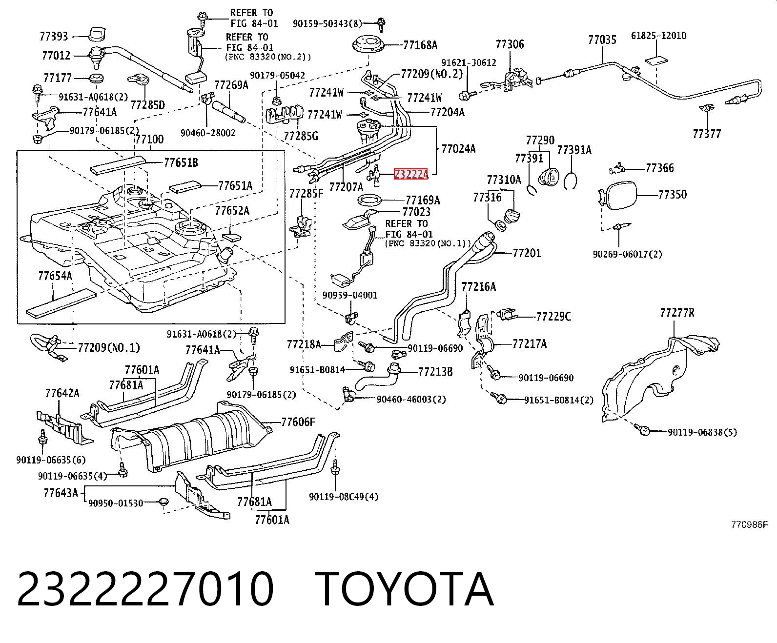 2322227010 Toyota