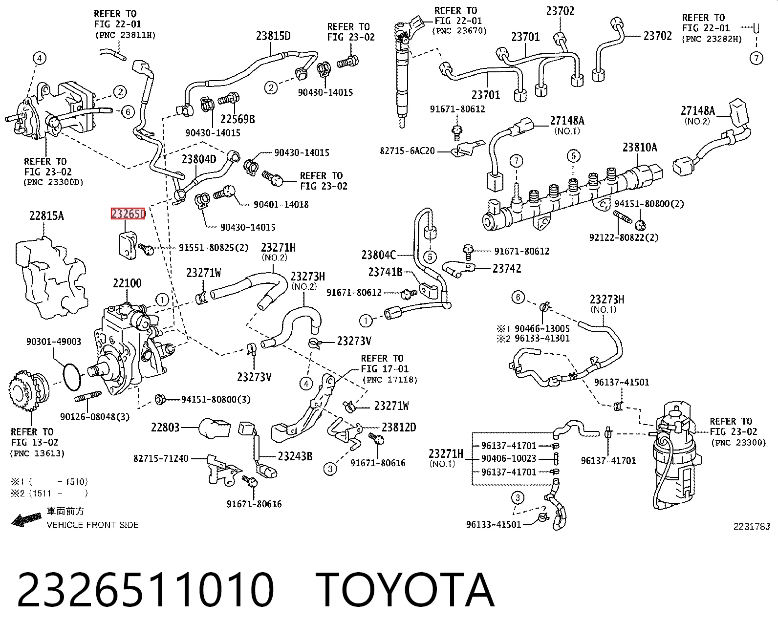 2326511010 Toyota