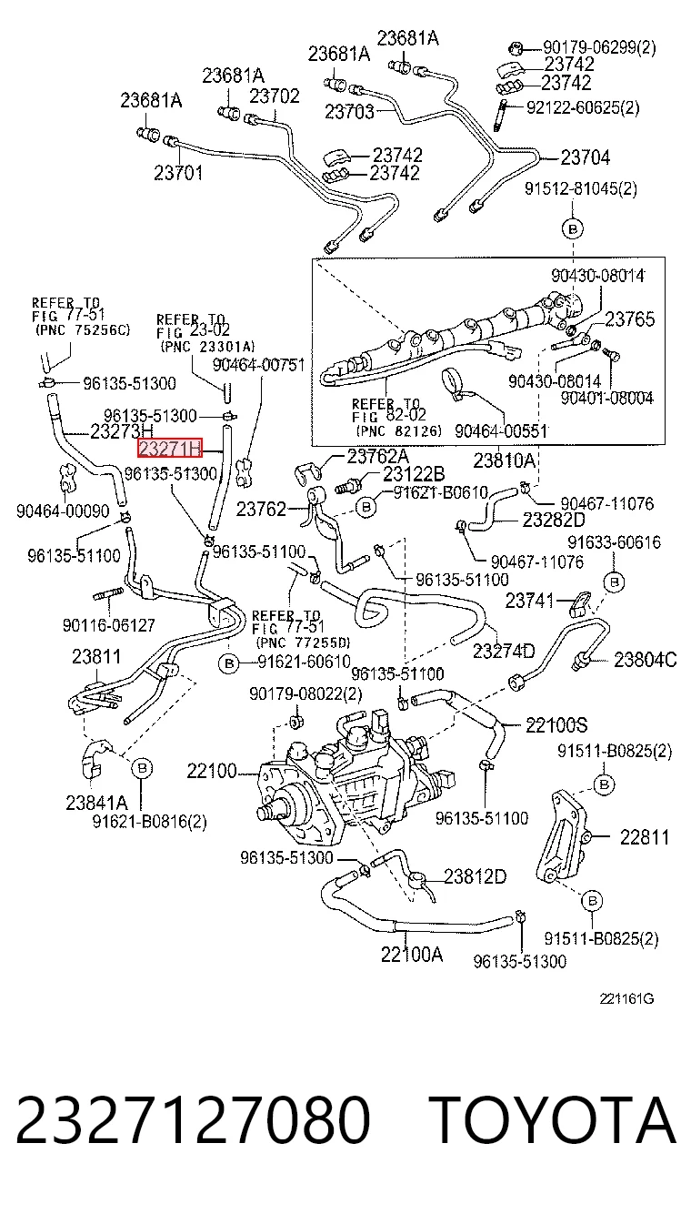 2327127080 Toyota