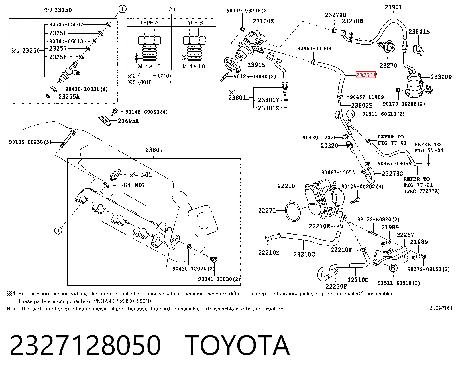 2327128050 Toyota