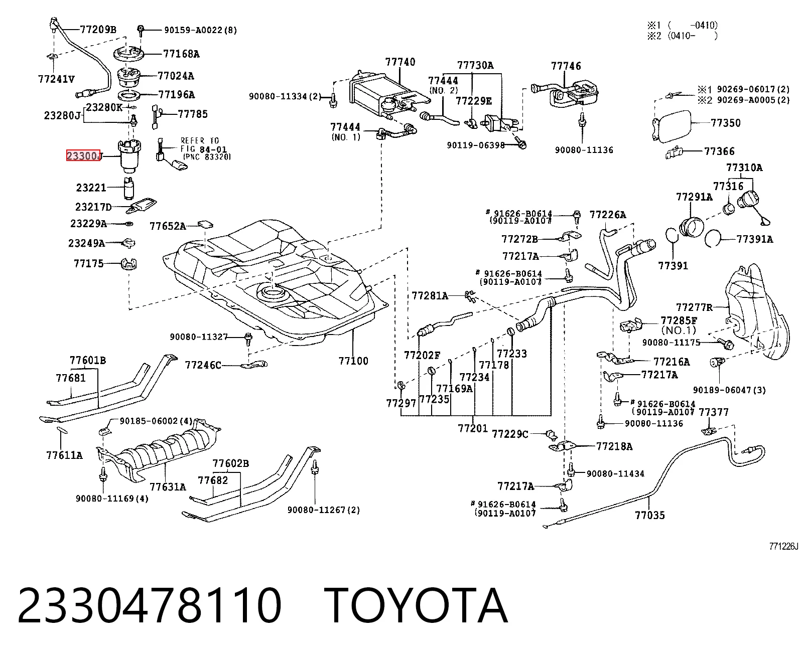 2330478110 Toyota