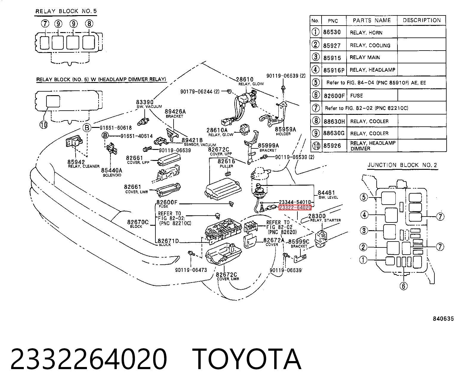 2332264020 Toyota