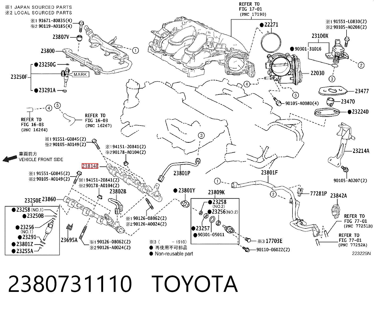 2380731110 Toyota