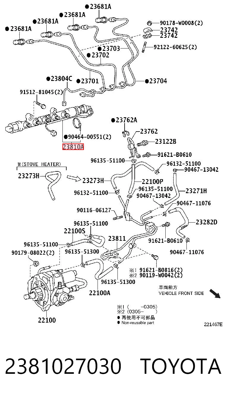 2381027030 Toyota