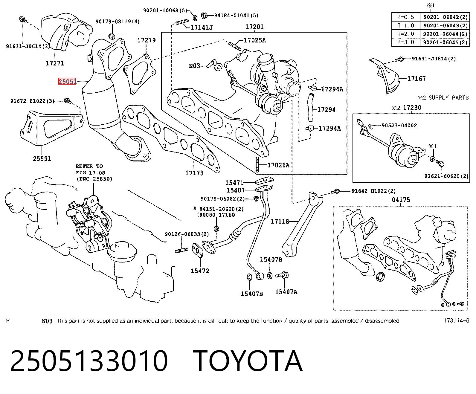 2505133010 Toyota