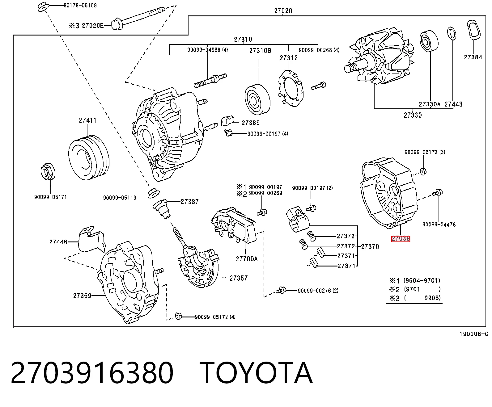 2703916380 Toyota