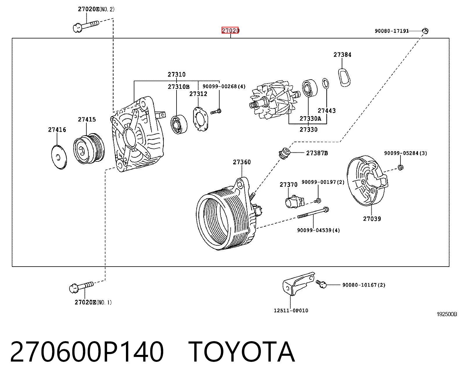 Gerador para Lexus RX 300/330/350/400H U3