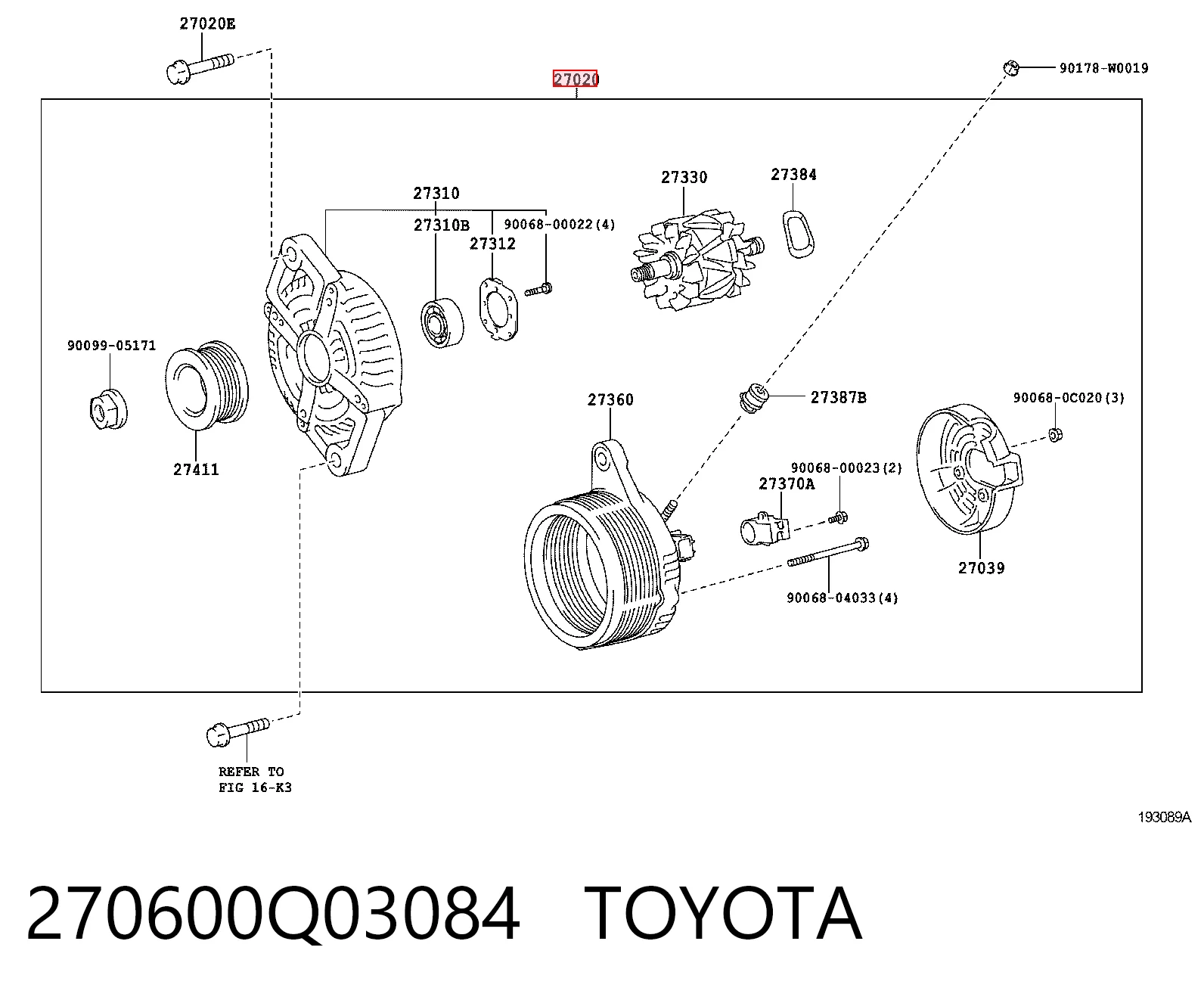270600Q03084 Toyota