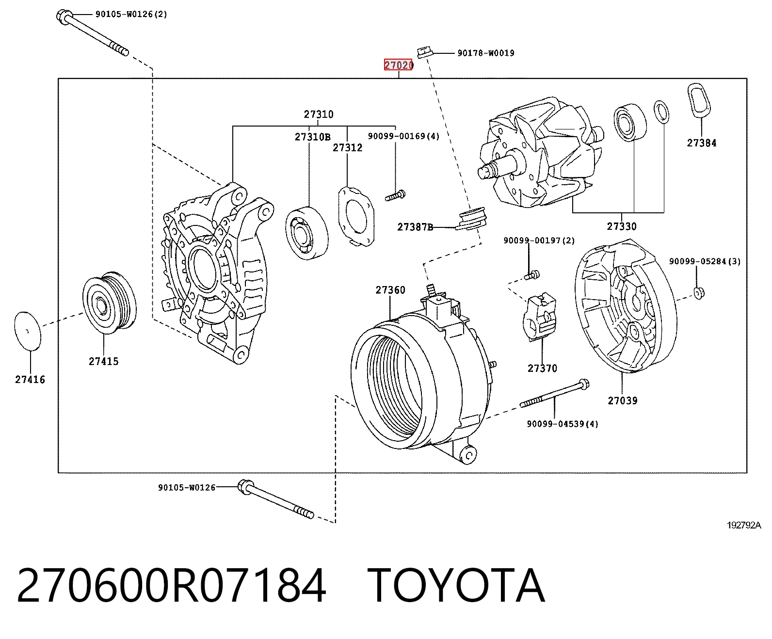 270600R07184 Toyota