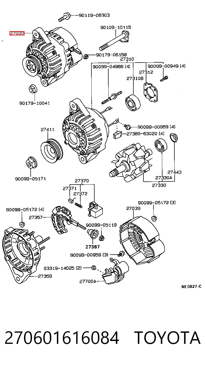  para Honda Accord III (CA4, CA5)