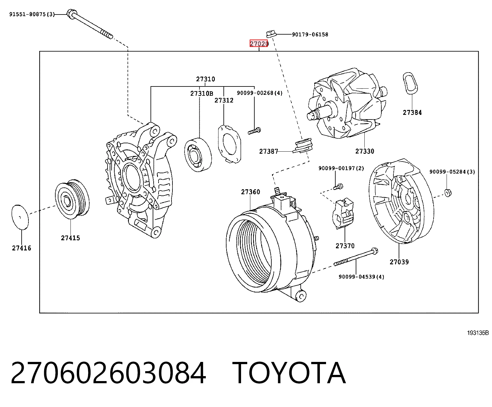 270602603084 Toyota