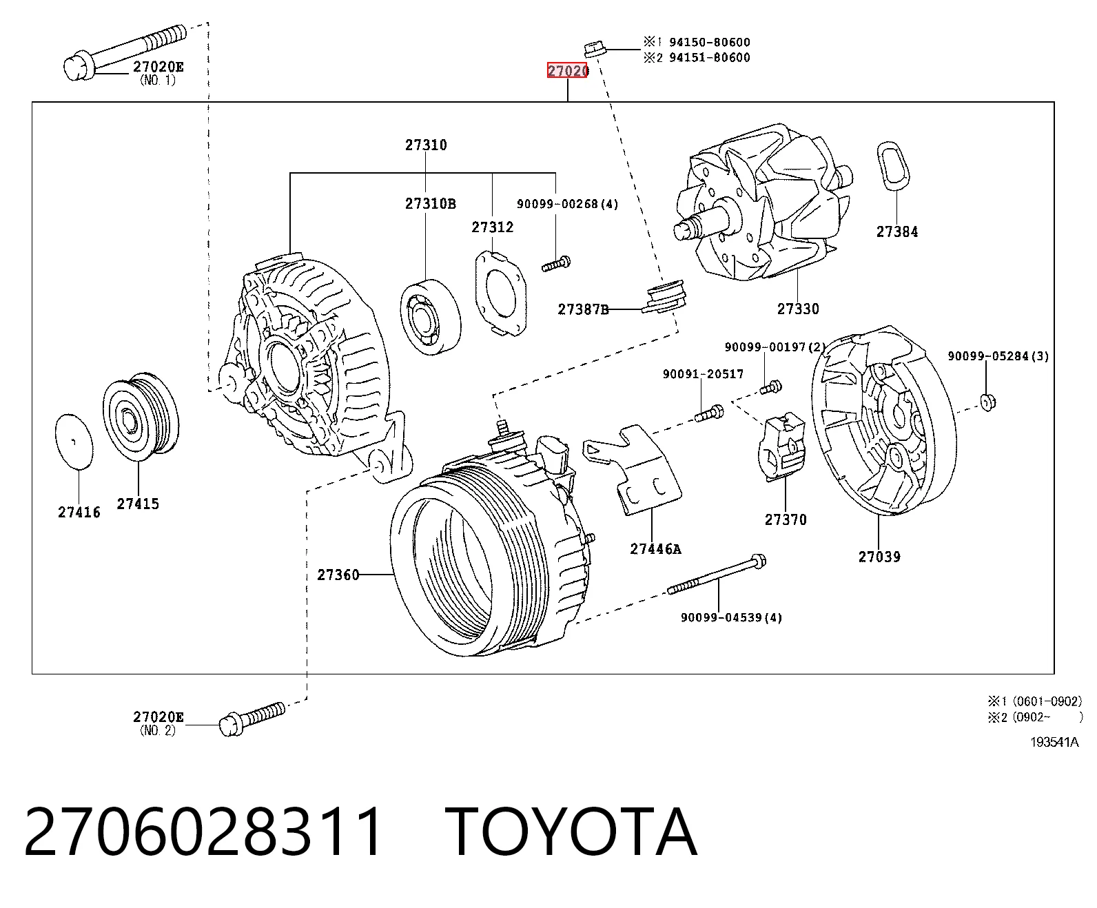 2706028311 Toyota