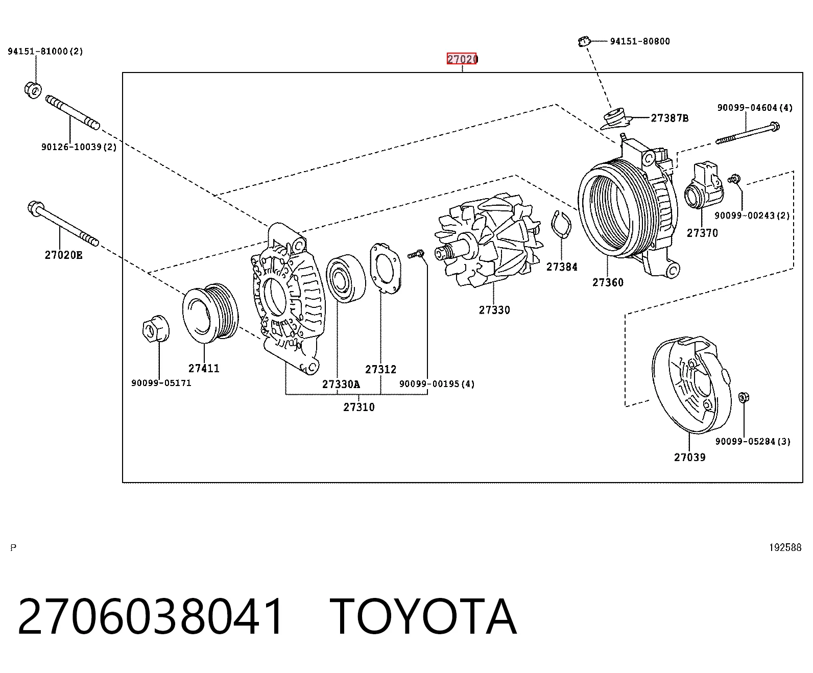 Gerador para Lexus LS 460/460L USF4