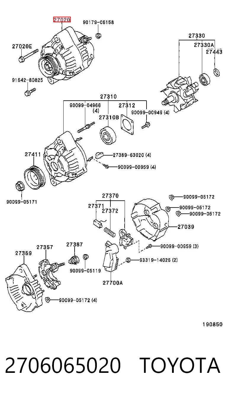Compre 270601608084 Toyota Gerador