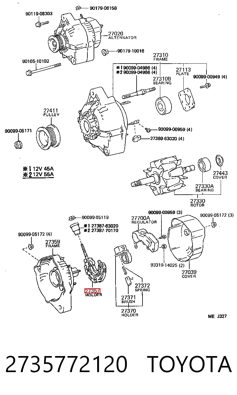 Compre 3162171C50 Subaru Eixo de diodos do gerador