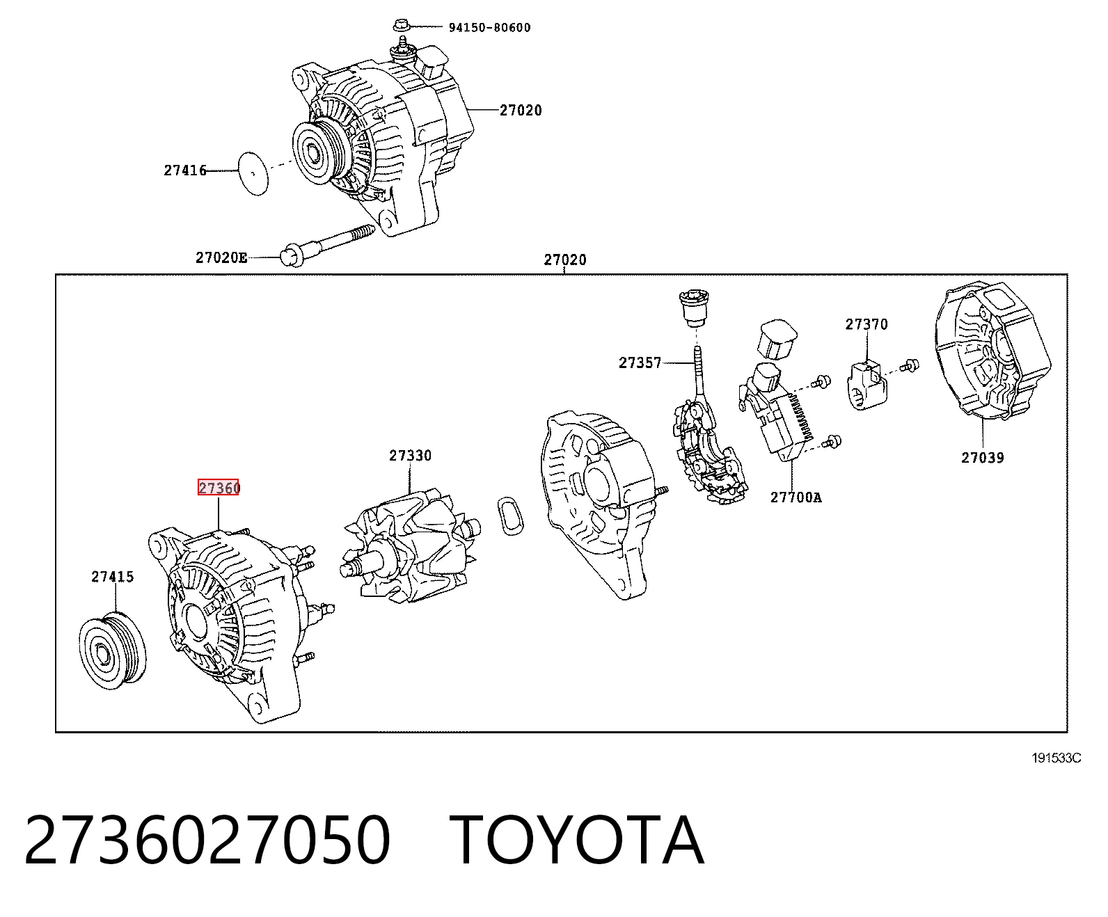2736027050 Toyota