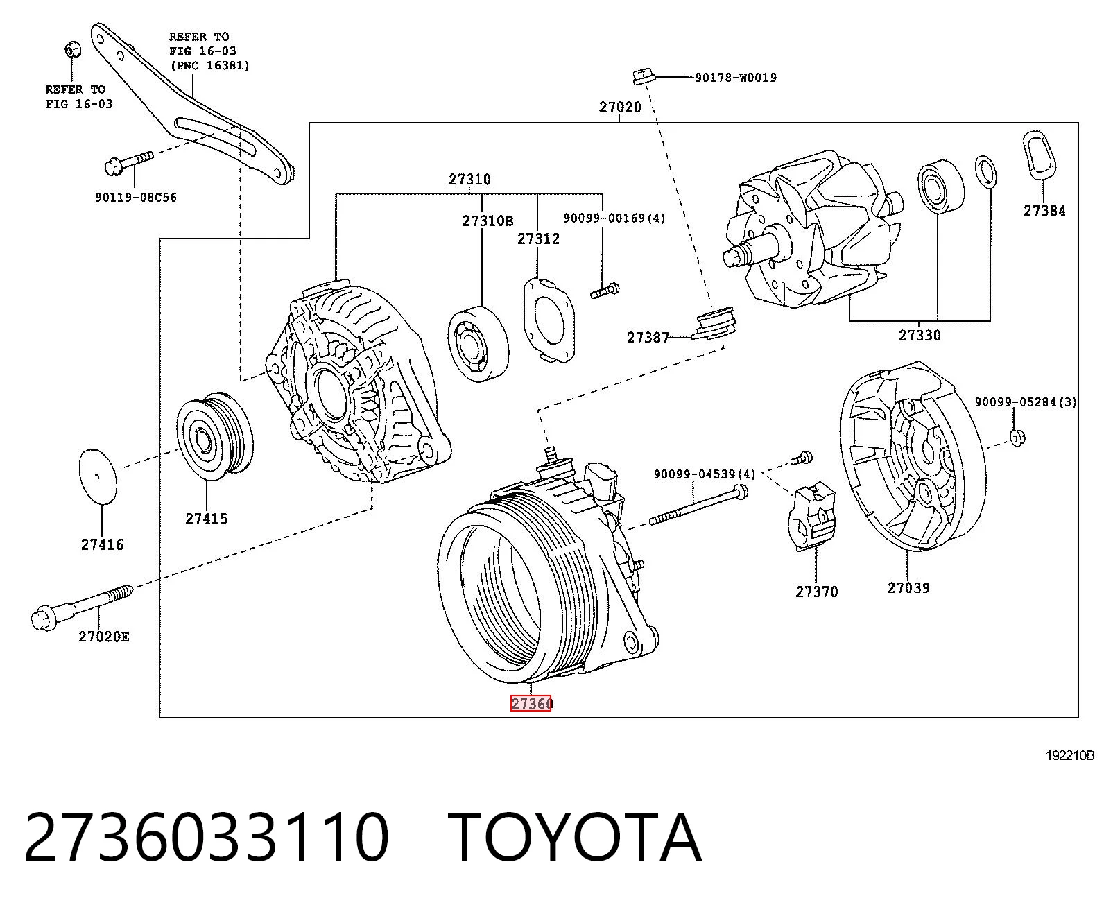 2736033110 Toyota
