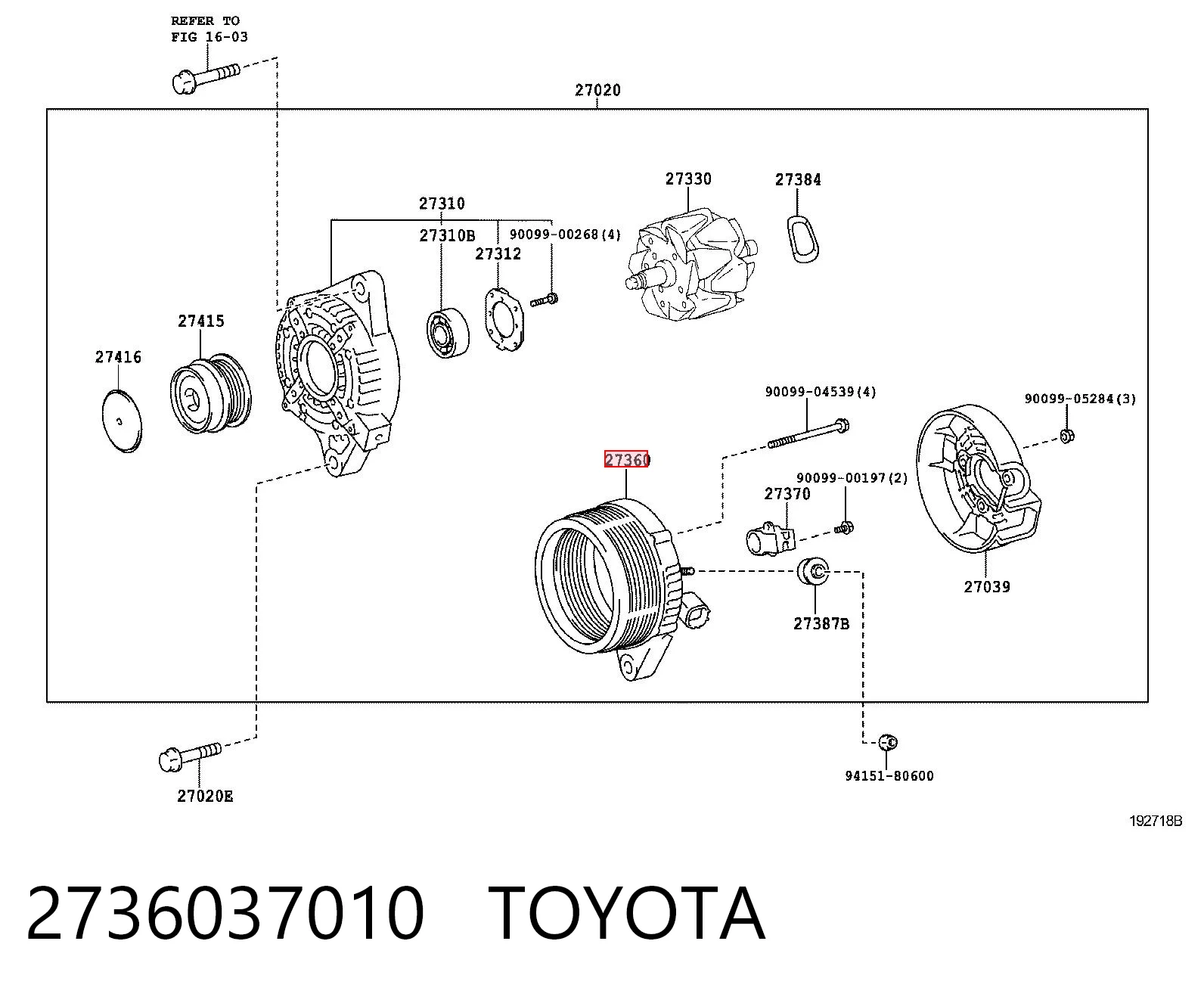 2736037010 Toyota