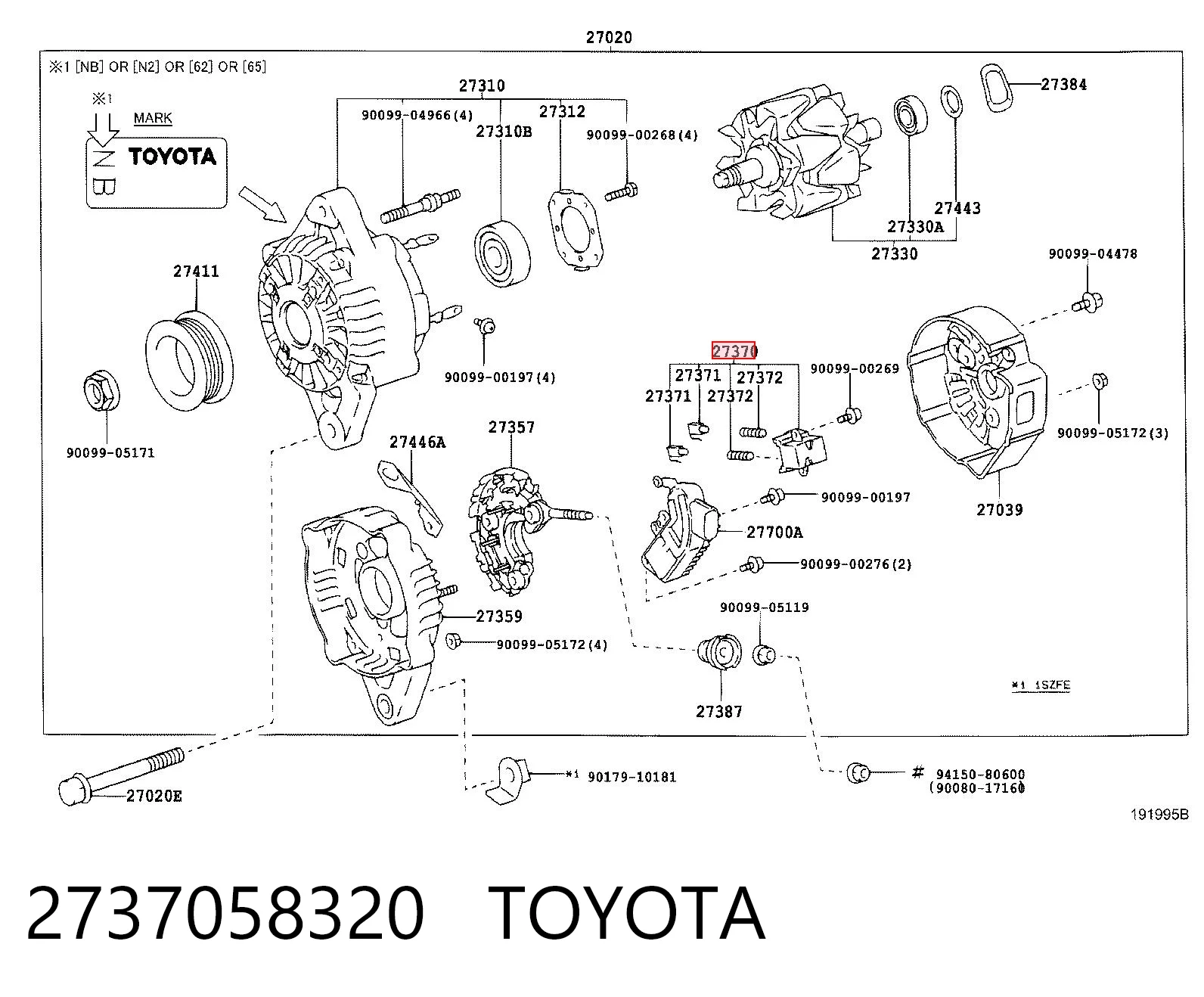 Porta-escovas do gerador Daihatsu 2737054450000 preço, a partir de 3,44 USD