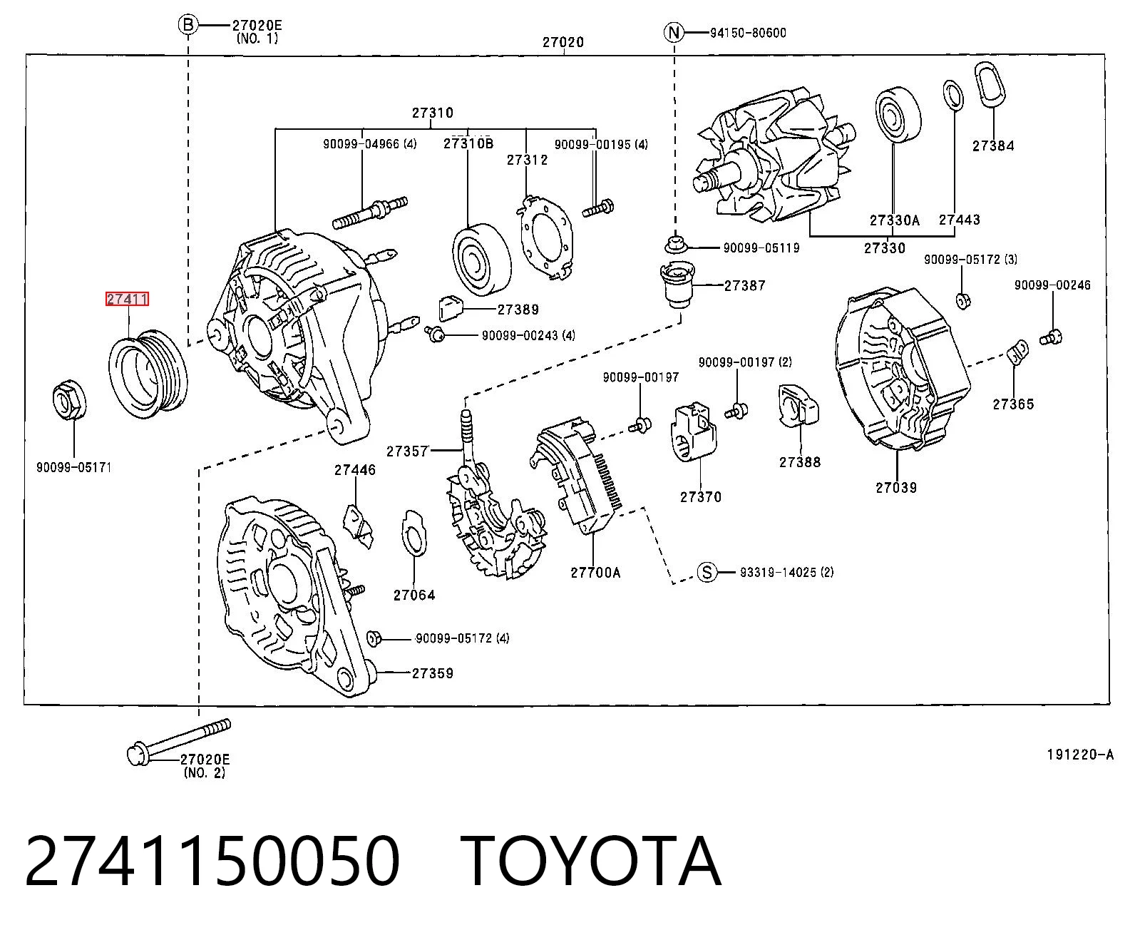 2741150050 Toyota
