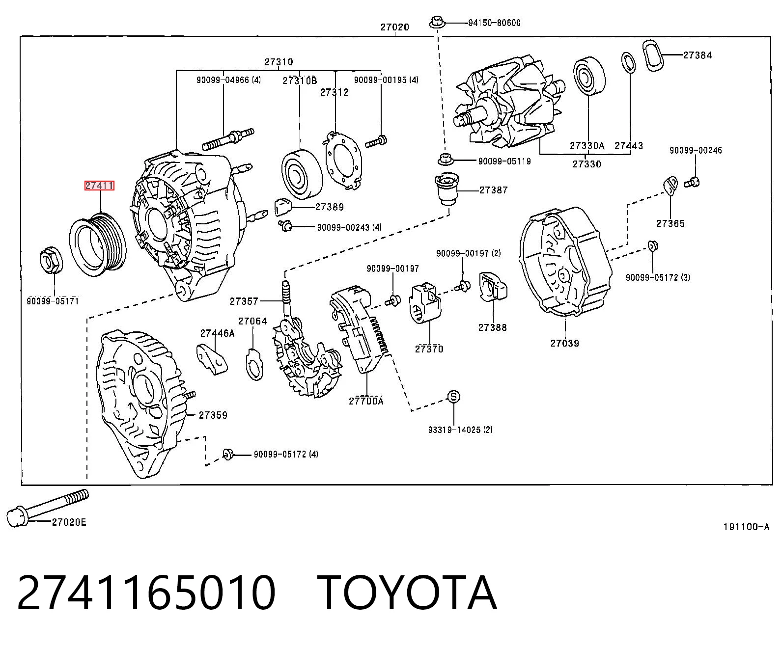 2741165010 Toyota