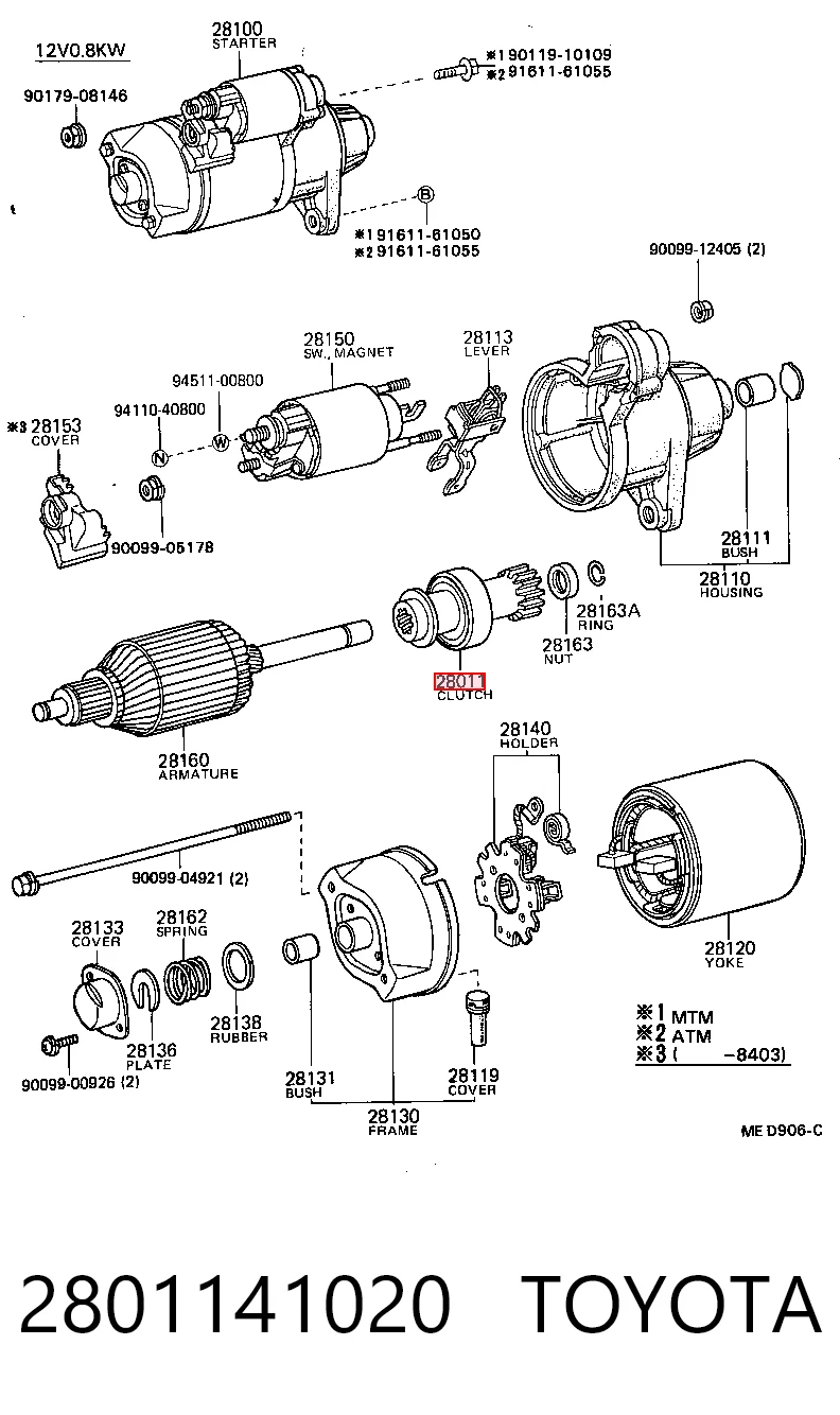 Roda-livre do motor de arranco para Subaru Impreza GD