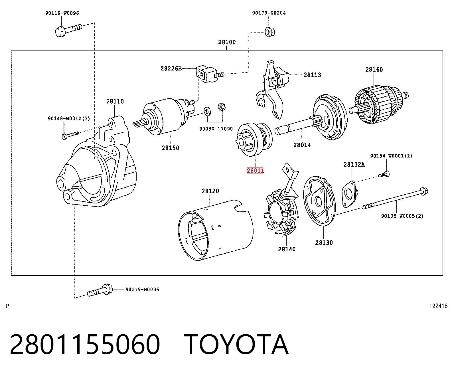 2801155060 Toyota