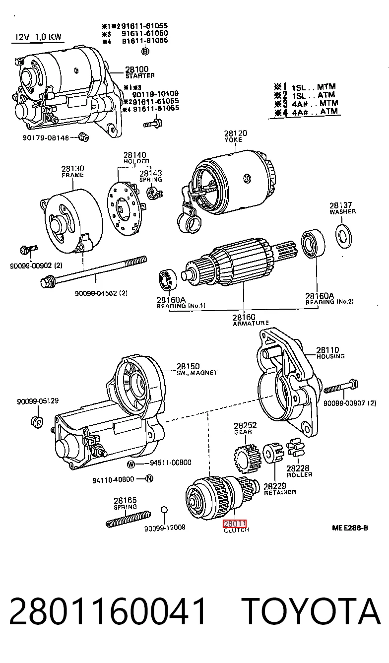 Roda-livre do motor de arranco Subaru Impreza II sedan (GD) (1999 - 2009) II