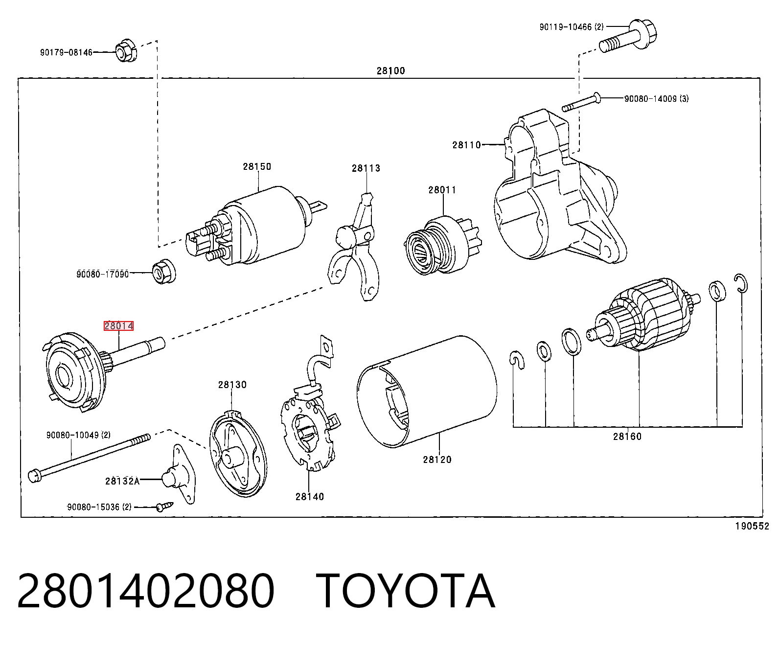 2801402080 Toyota