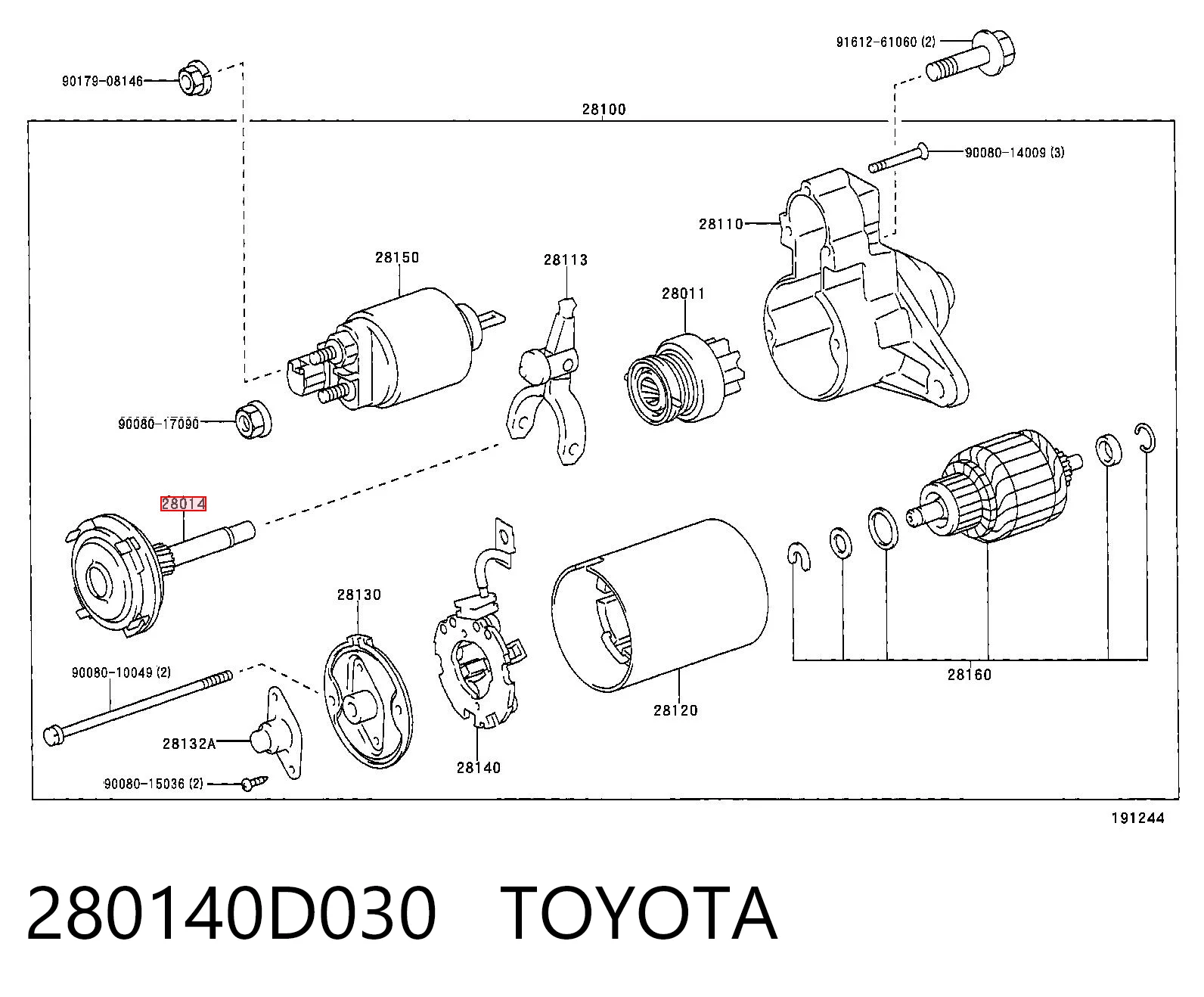 280140D030 Toyota