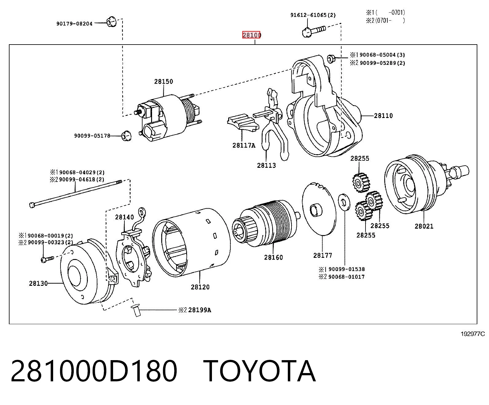 281000D180 Toyota