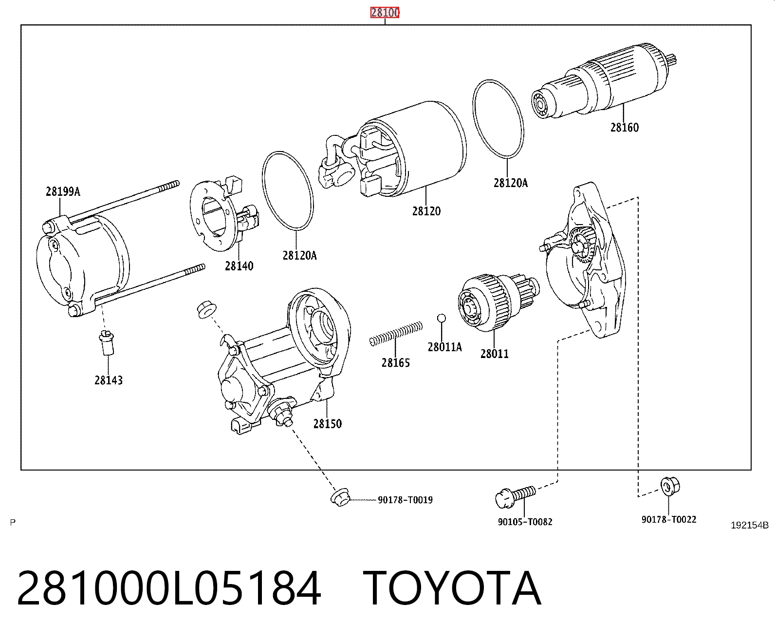 281000L05184 Toyota