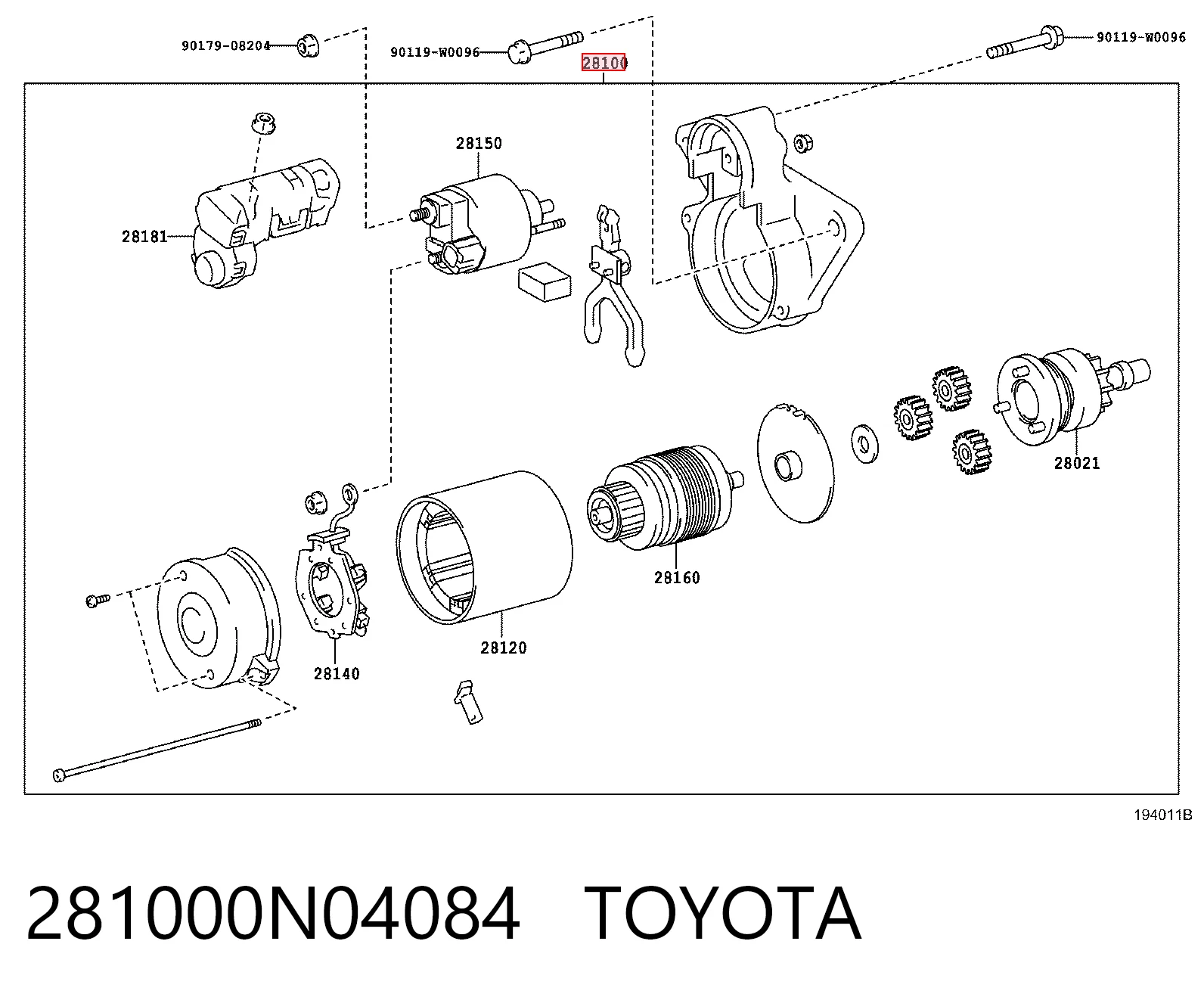 281000N04084 Toyota