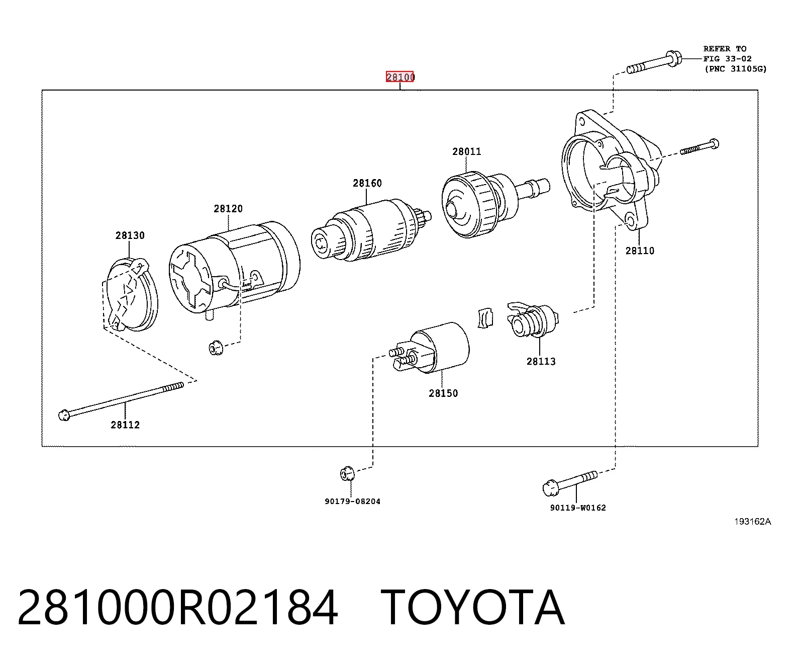 281000R02184 Toyota