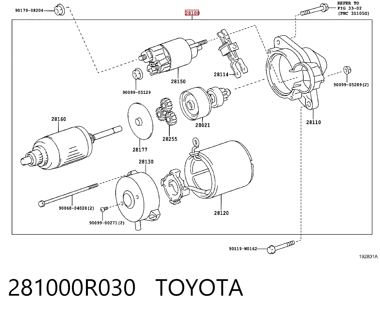 281000R030 Toyota