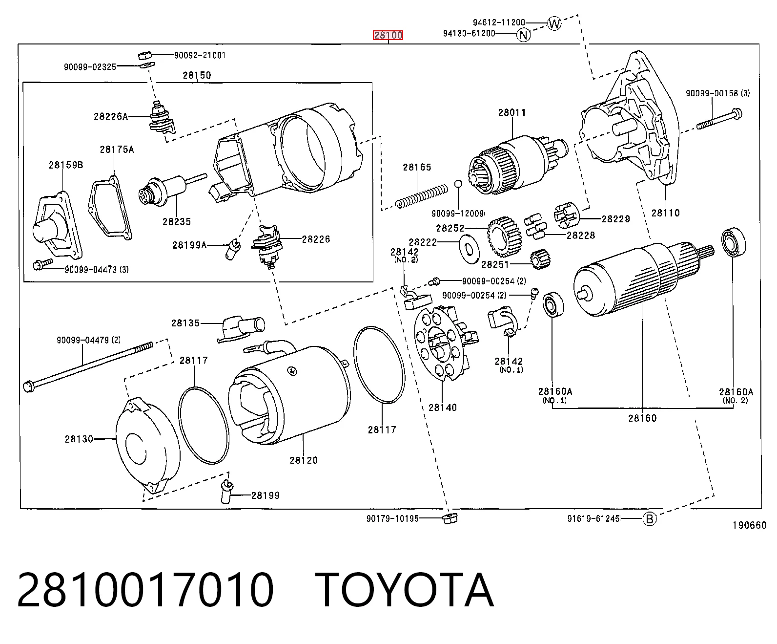 Compre Motor de arranco Toyota Land Cruiser 