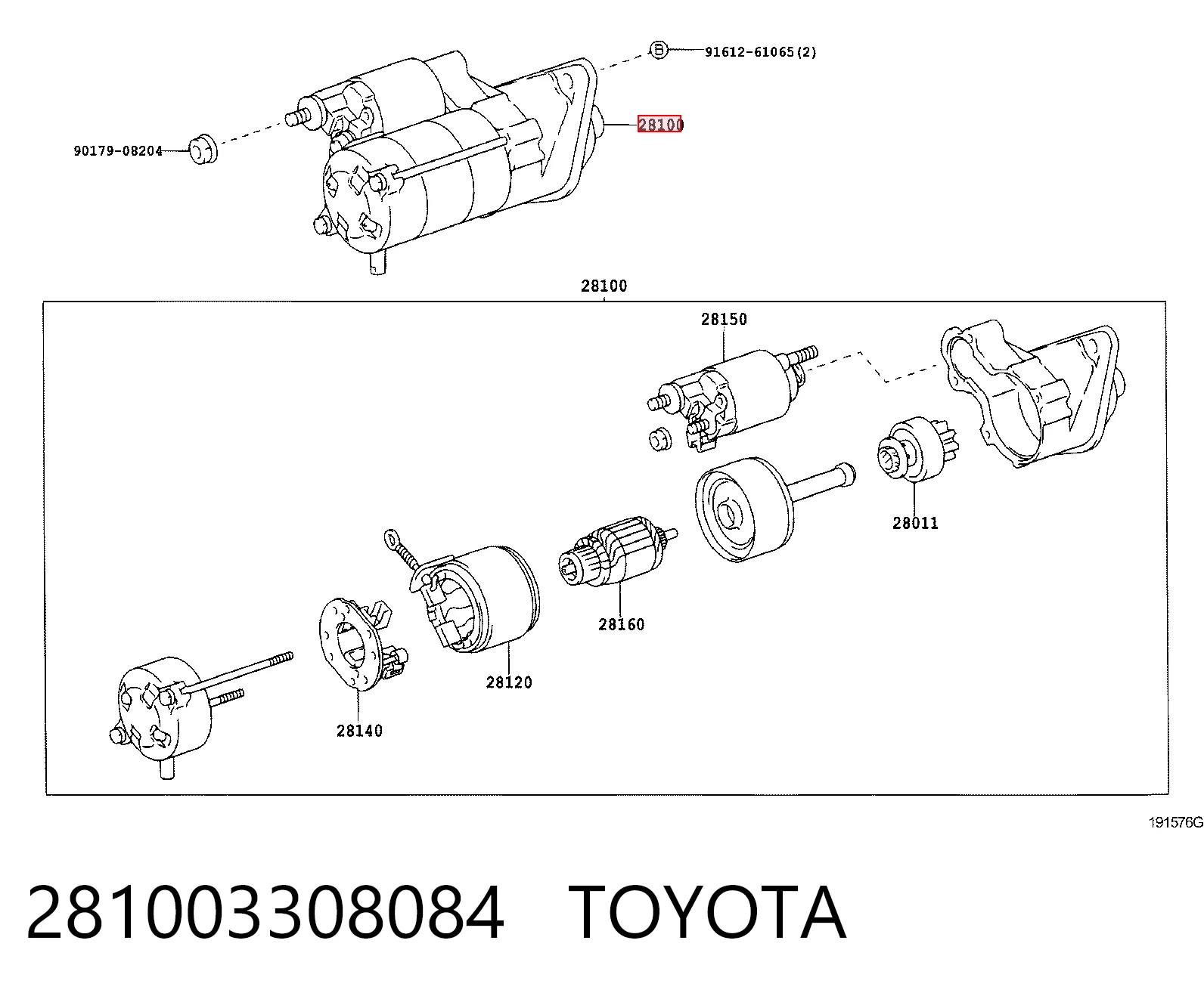 281003308084 Toyota